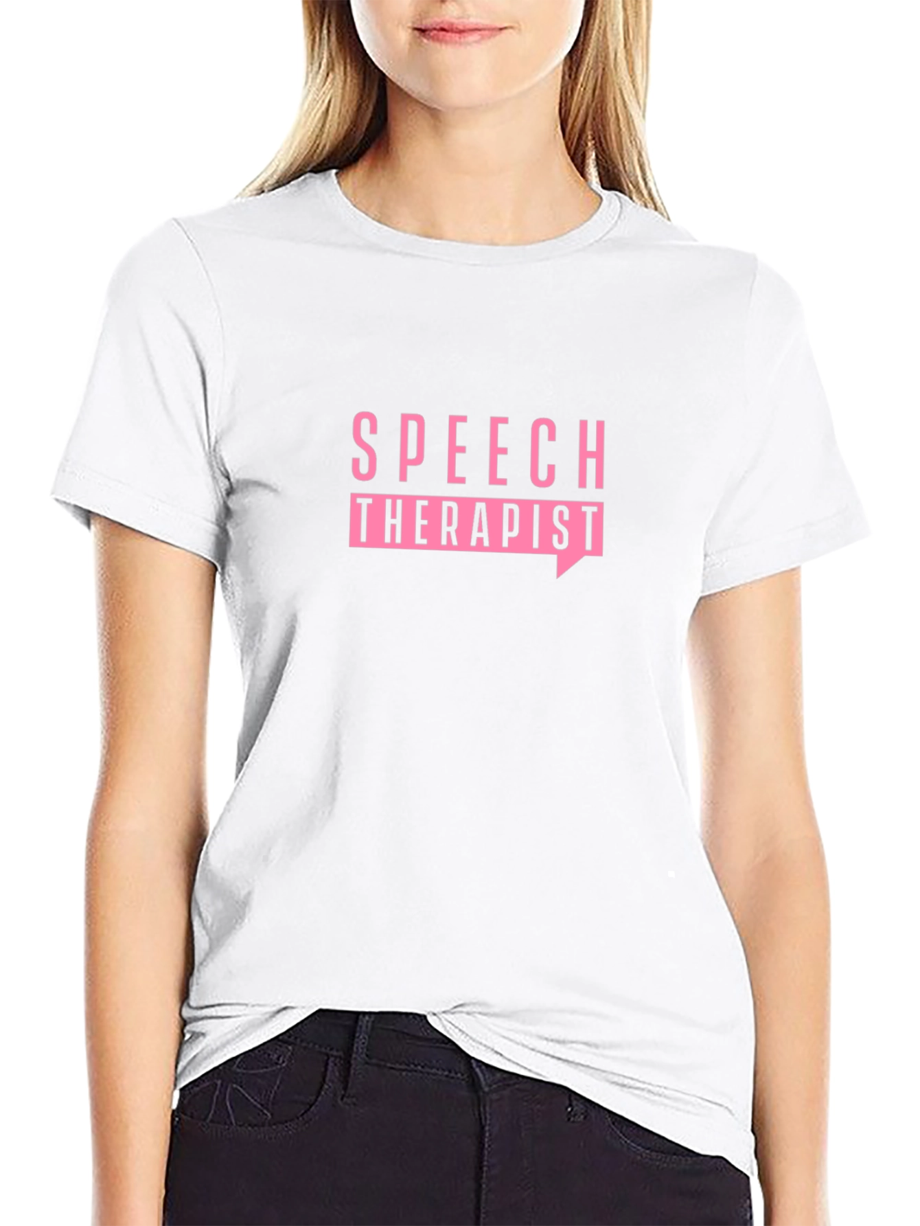 Speech Therapist T-Shirt - Black Cotton Tee