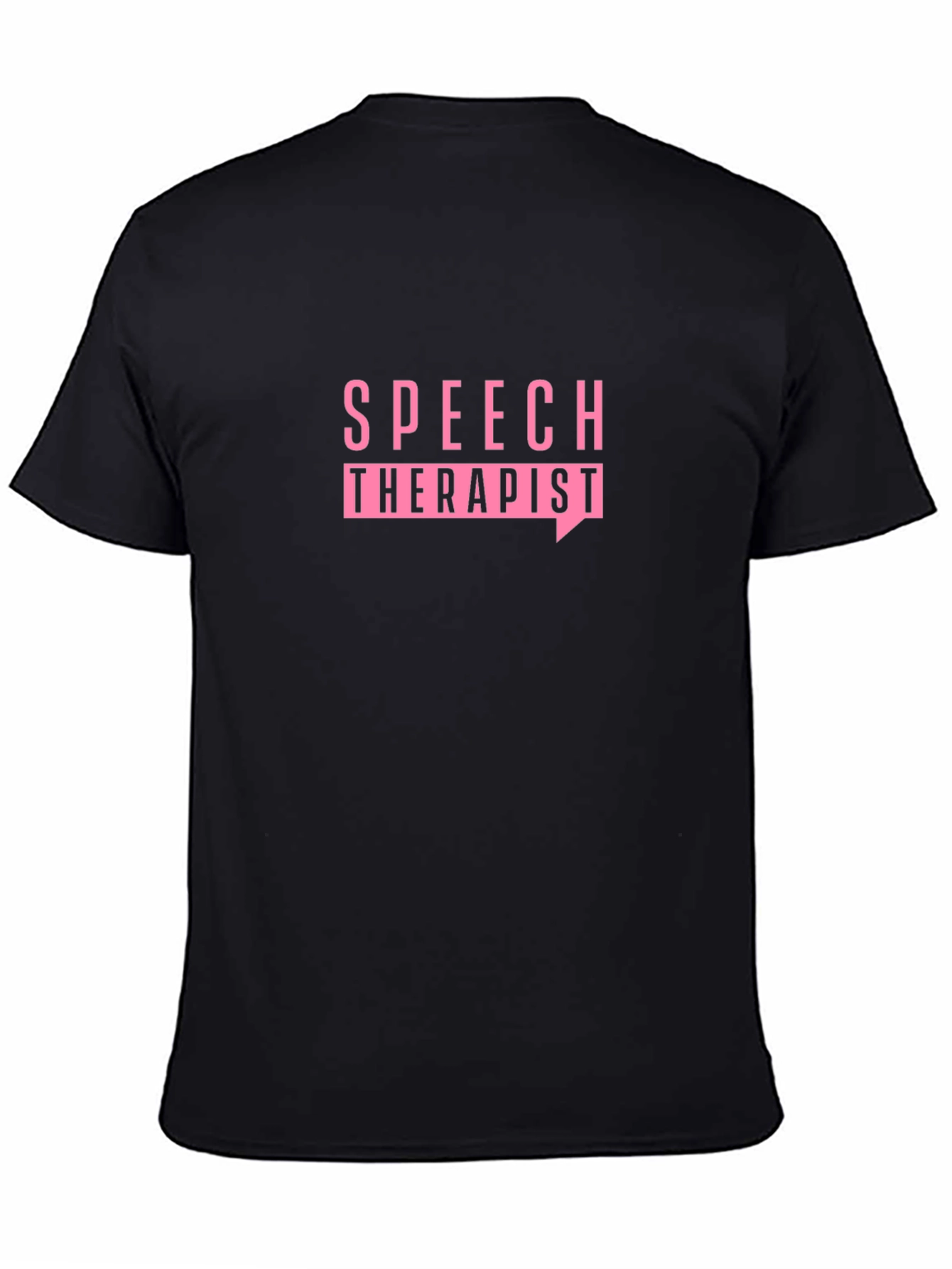 Speech Therapist T-Shirt - Black Cotton Tee