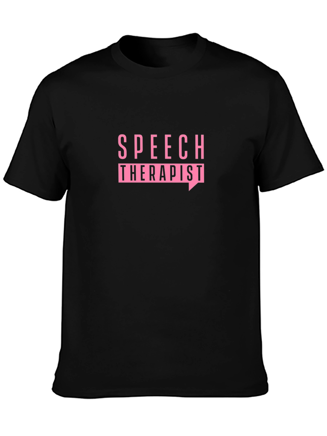 Speech Therapist T-Shirt - Black Cotton Tee