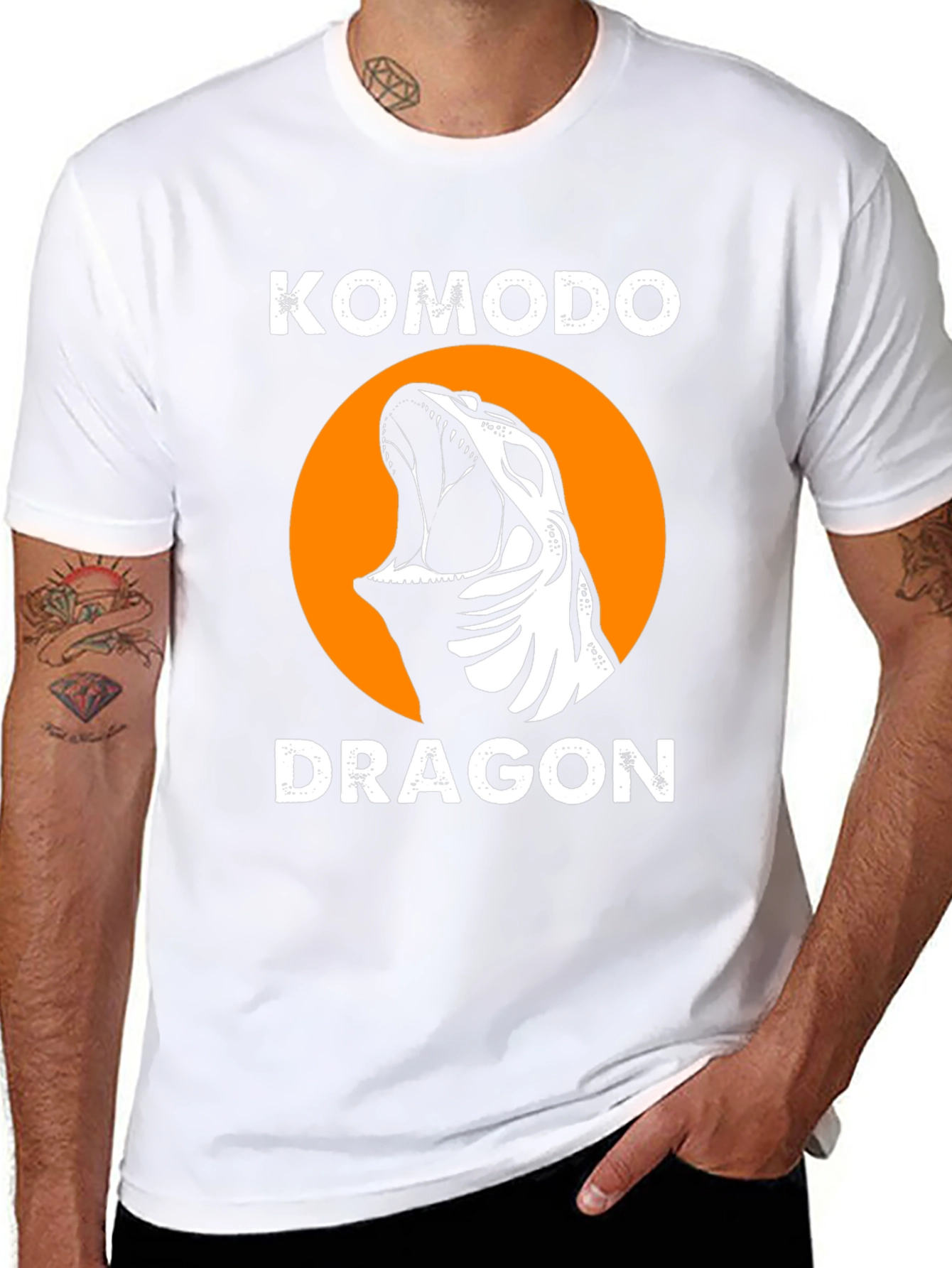 Komodo Dragon Graphic Tee - Unique Reptile Design!