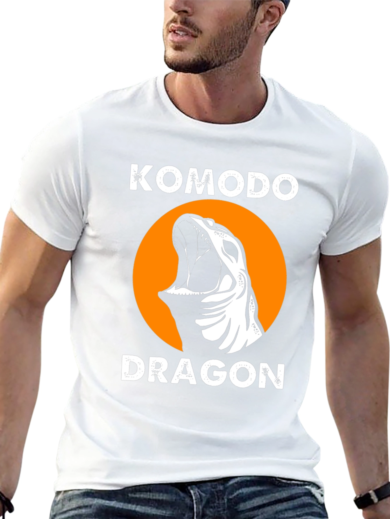 Komodo Dragon Graphic Tee - Unique Reptile Design!