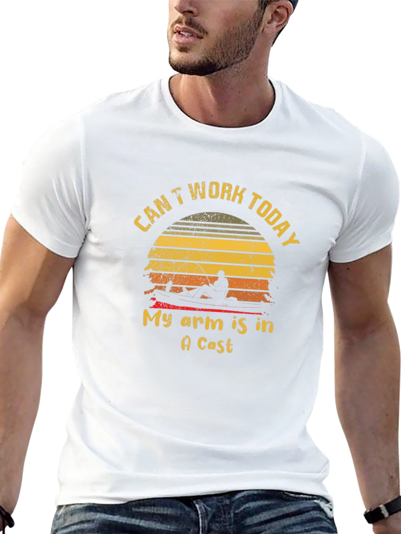 Fishing T-Shirt: Cant Work Today