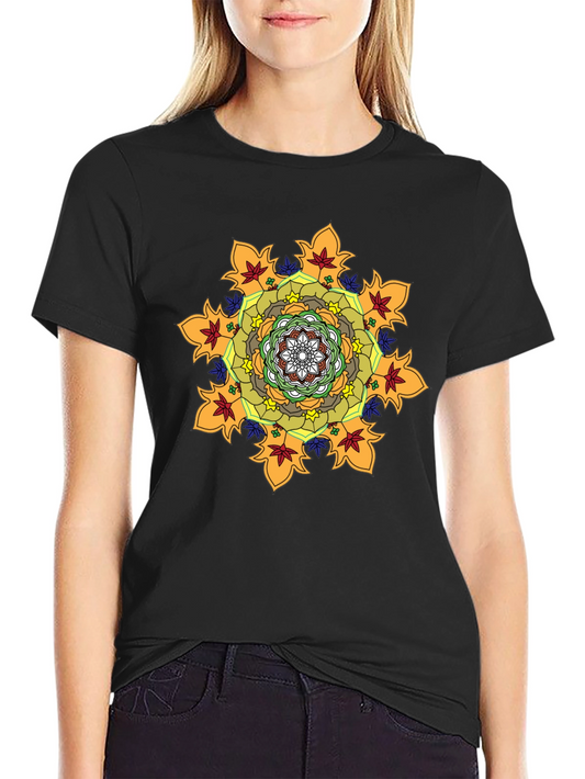 Mandala Graphic Black T-Shirt