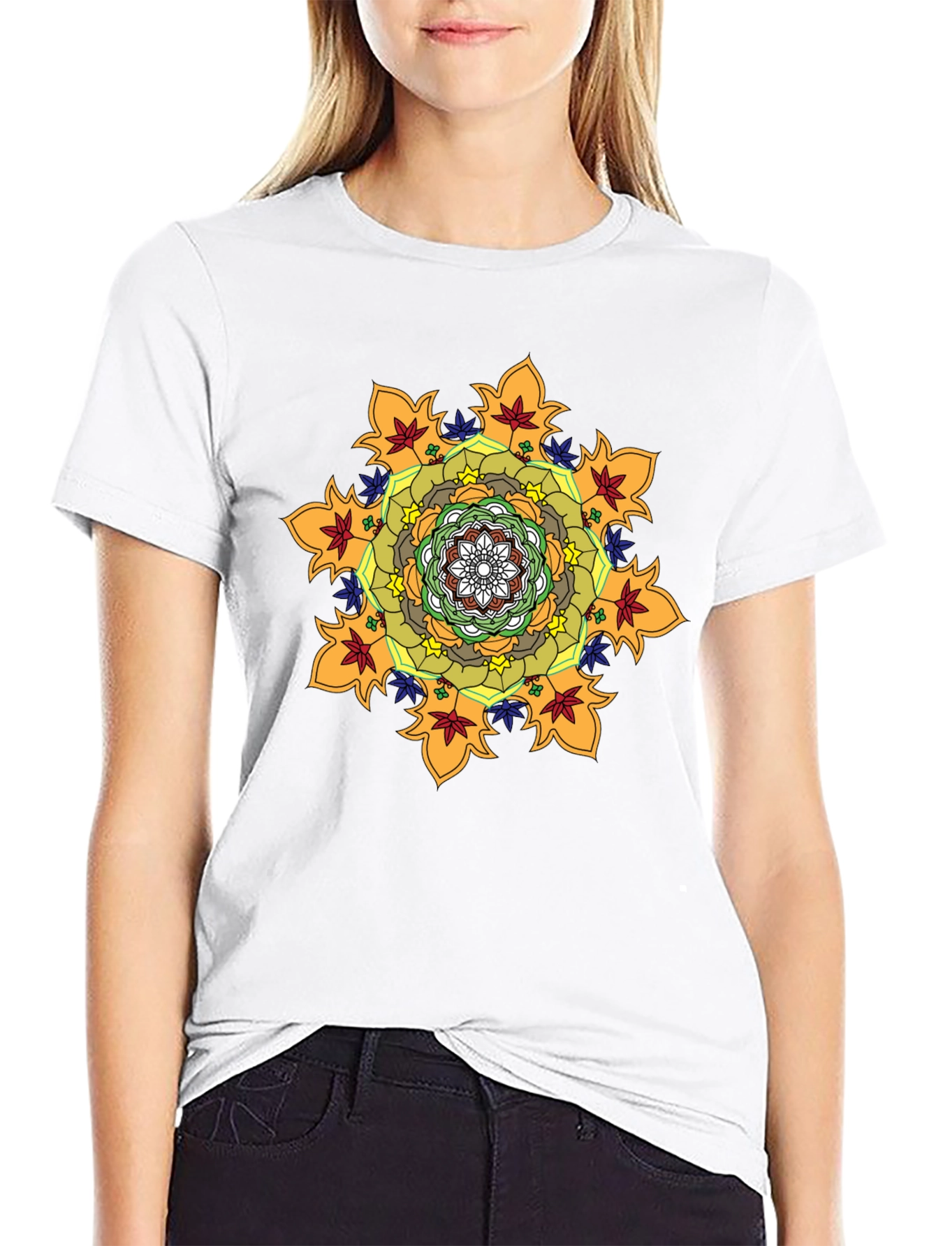 Mandala Graphic Black T-Shirt
