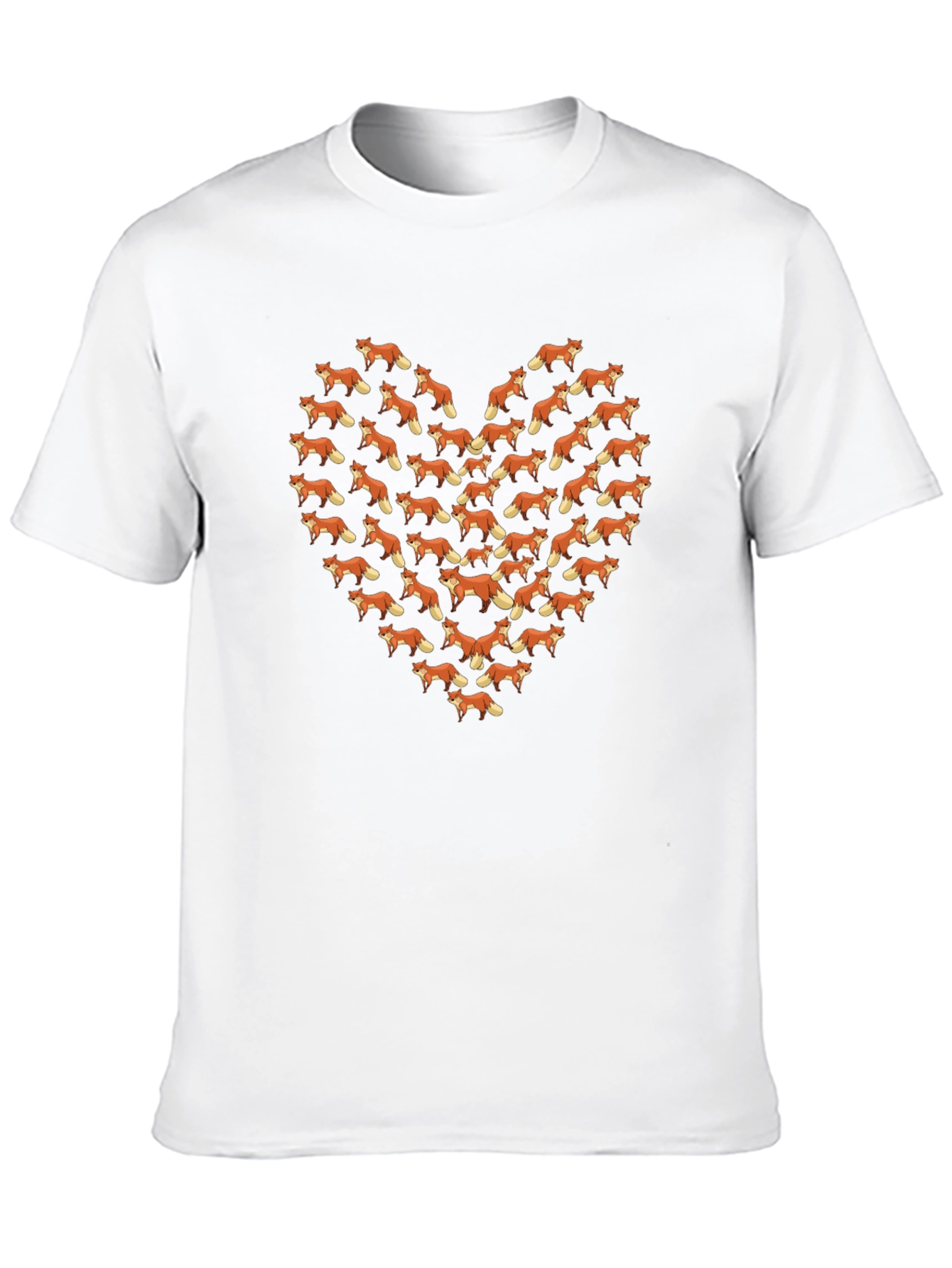 Fox Heart Graphic T-Shirt - Unisex