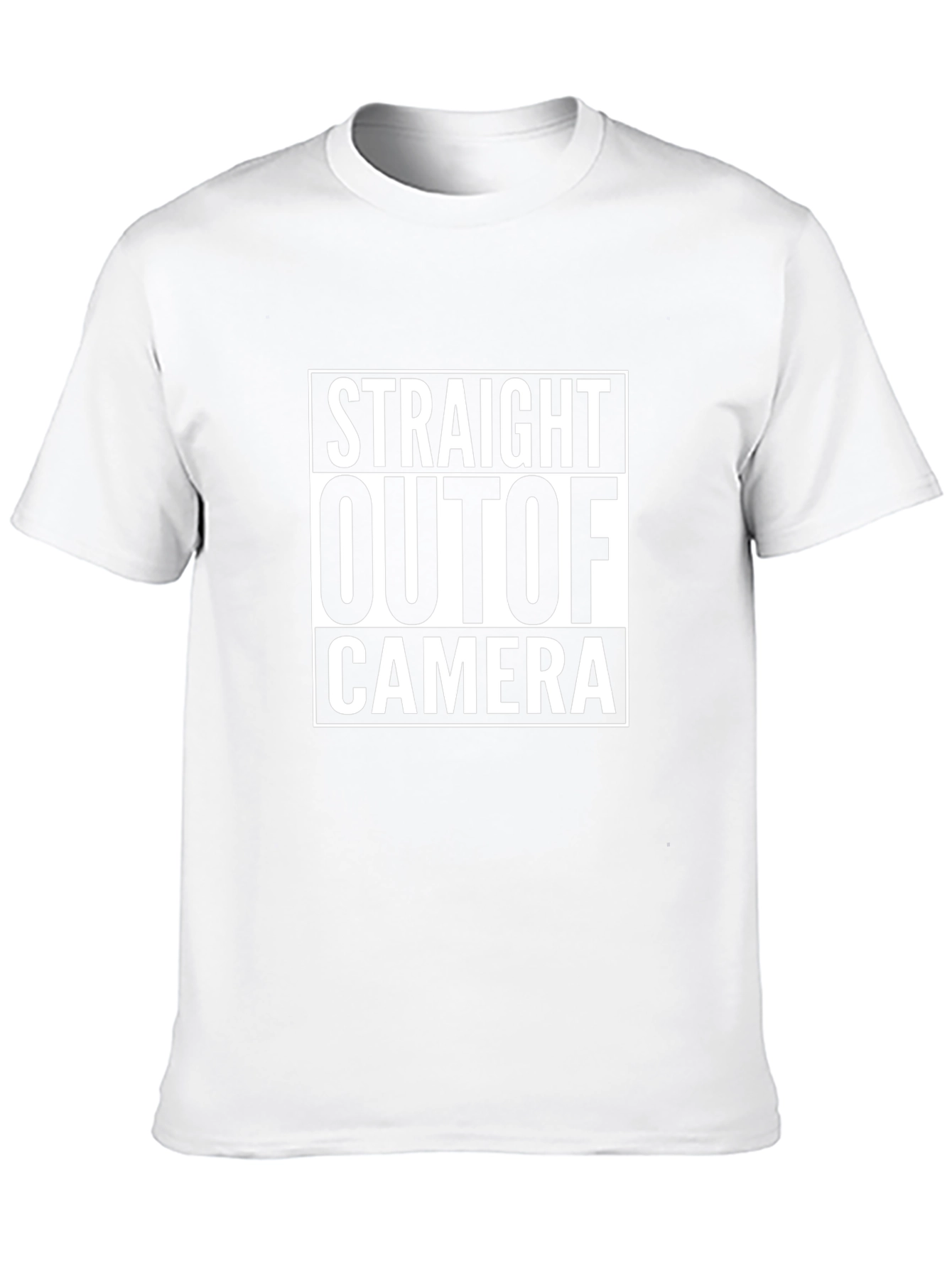 Straight Outta Camera Black Graphic T-Shirt