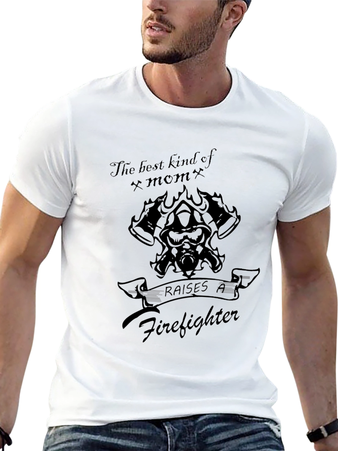 Firefighter Mom Graphic T-Shirt
