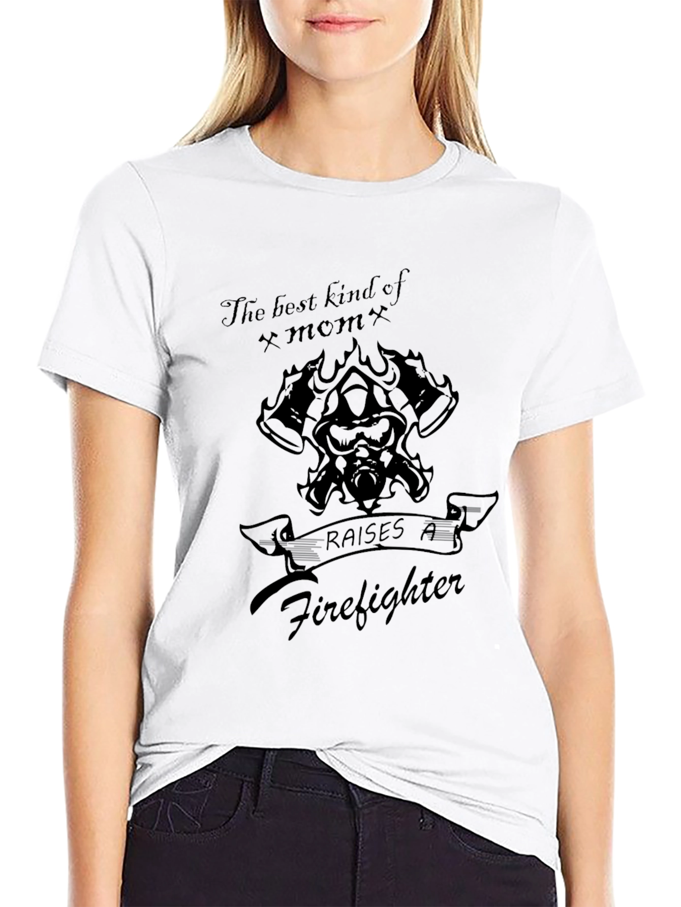 Firefighter Mom Graphic T-Shirt