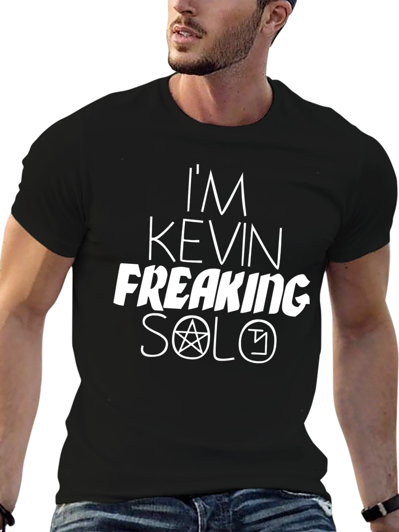 Im Kevin Freaking Solo Black Graphic T-Shirt