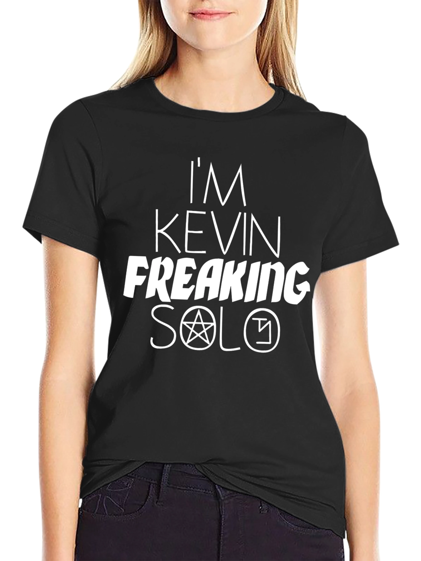 Im Kevin Freaking Solo Black Graphic T-Shirt