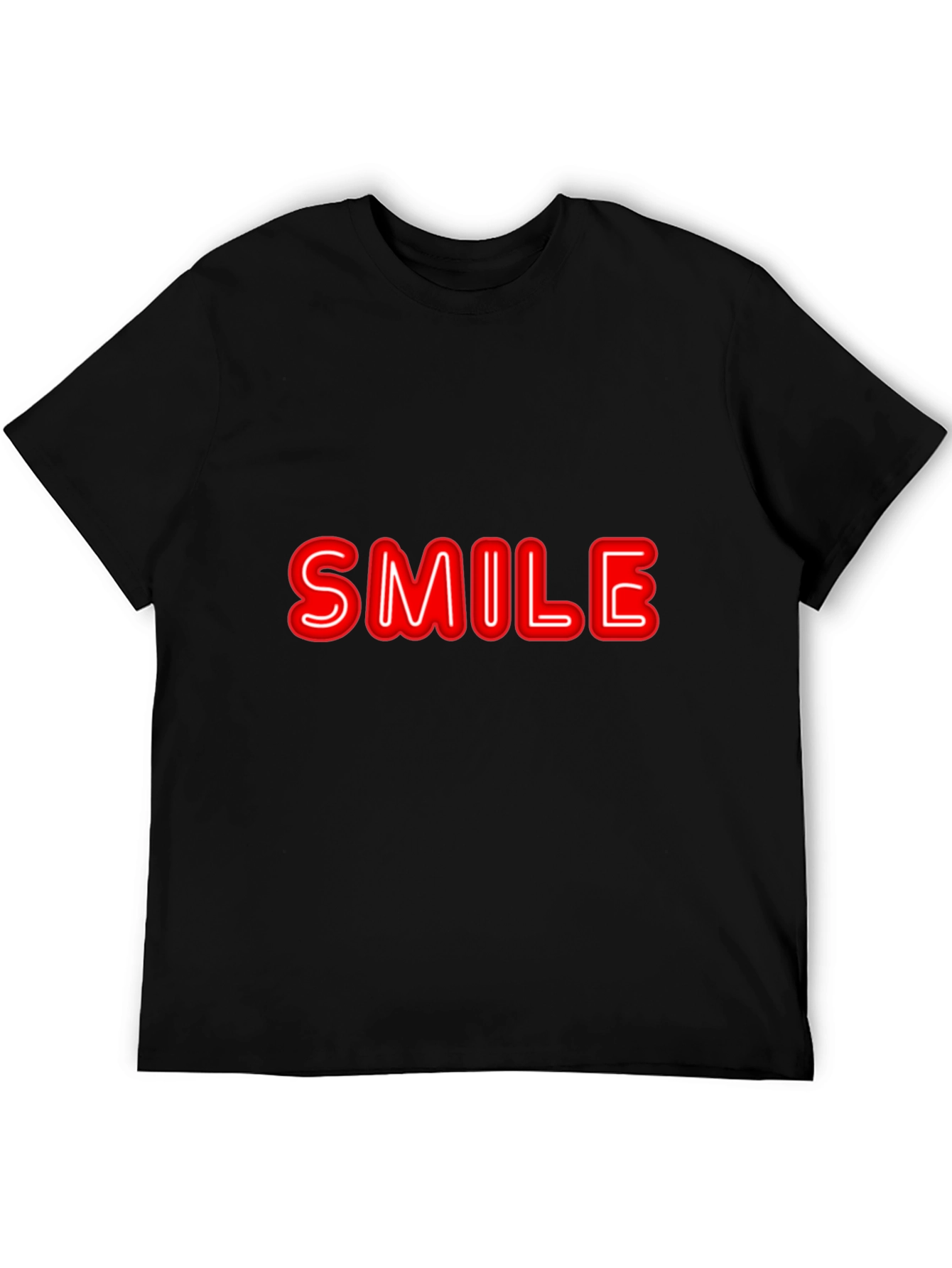 Smile Graphic Black T-Shirt