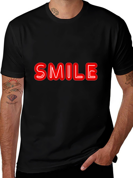 Smile Graphic Black T-Shirt