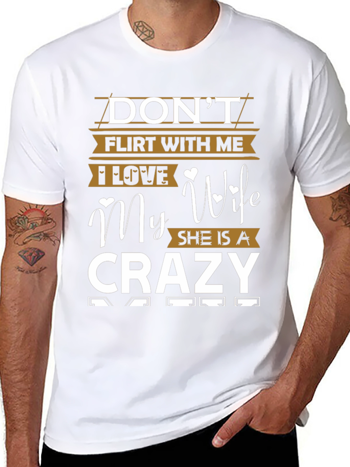 Funny Crazy Wife Mens Graphic Tee