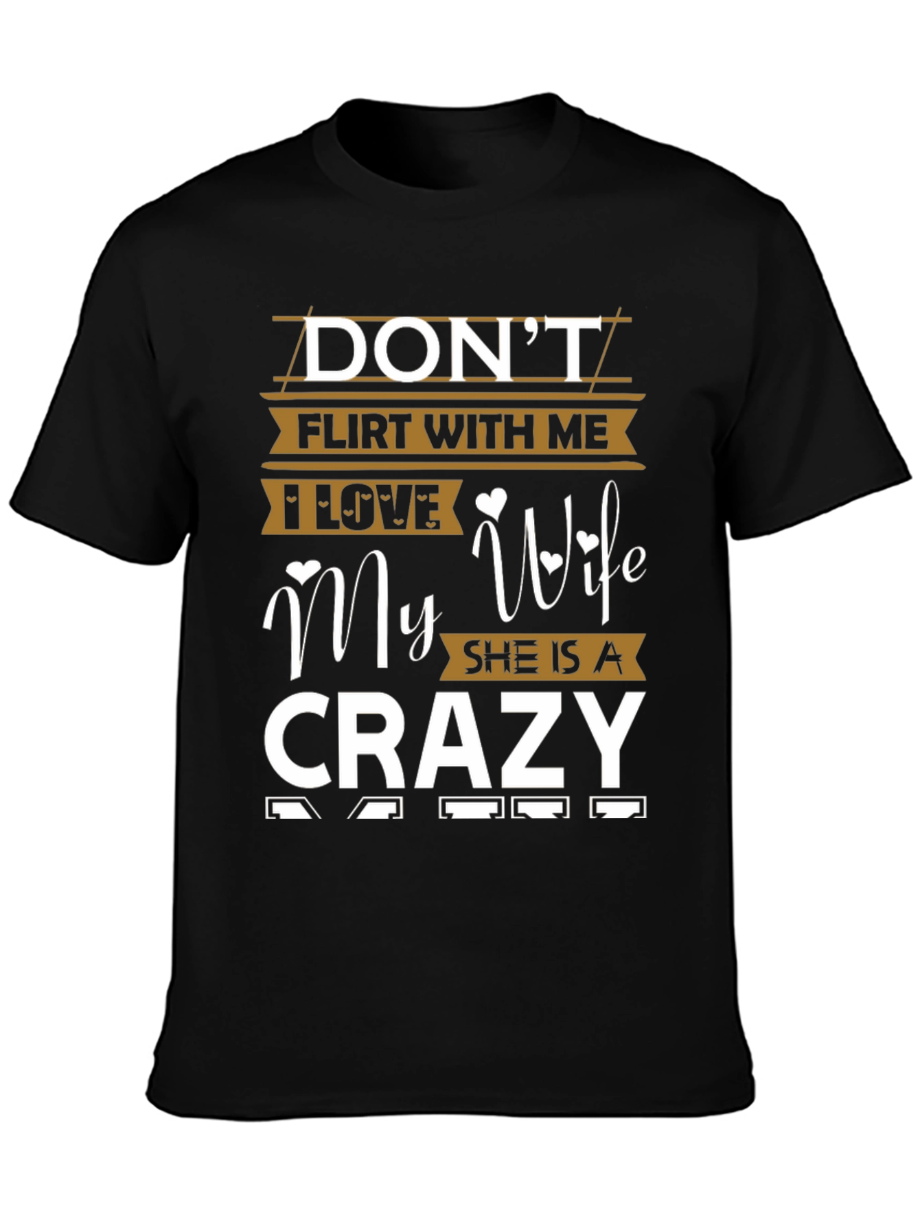 Funny Crazy Wife Mens Graphic Tee
