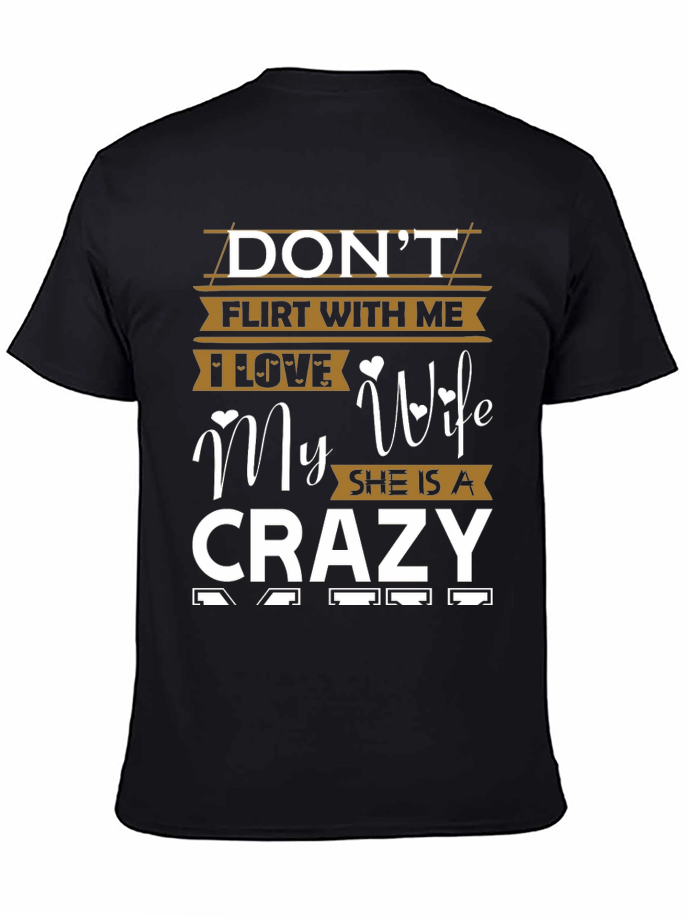 Funny Crazy Wife Mens Graphic Tee