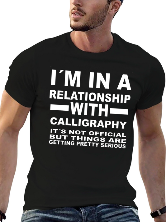 Calligraphy Relationship T-Shirt: Funny Graphic Tee for Artists