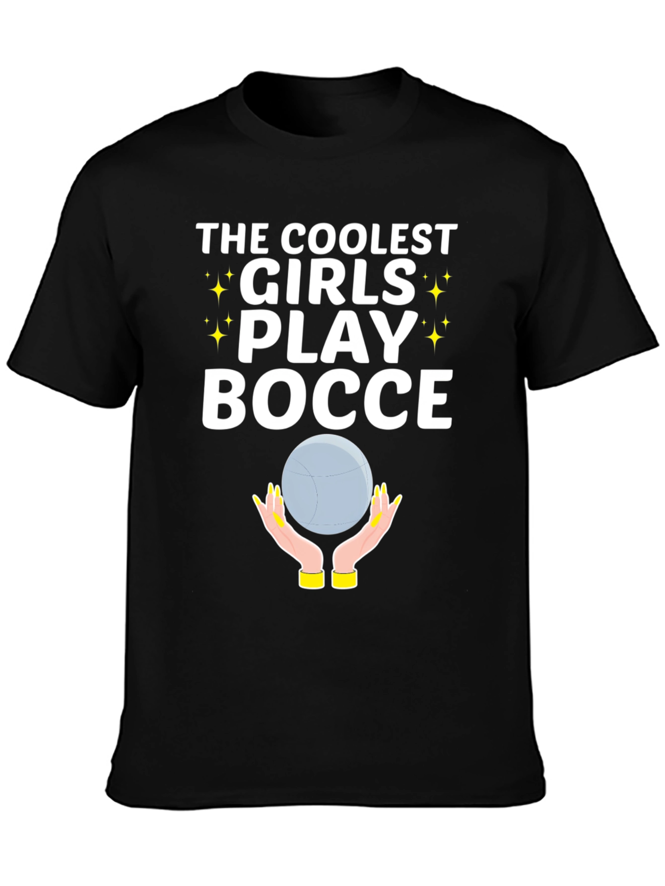 Coolest Girls Play Bocce Ball Graphic T-Shirt
