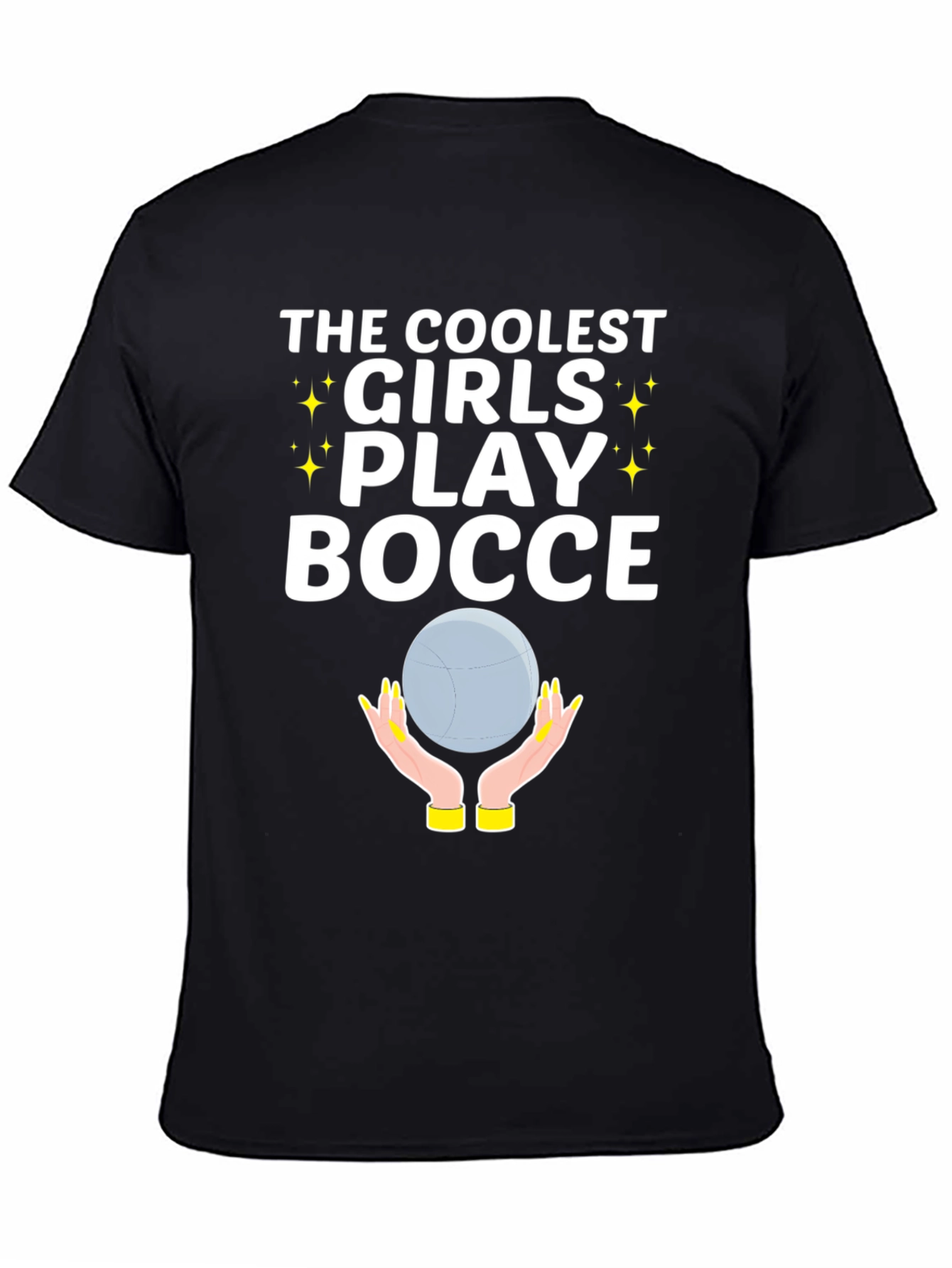 Coolest Girls Play Bocce Ball Graphic T-Shirt
