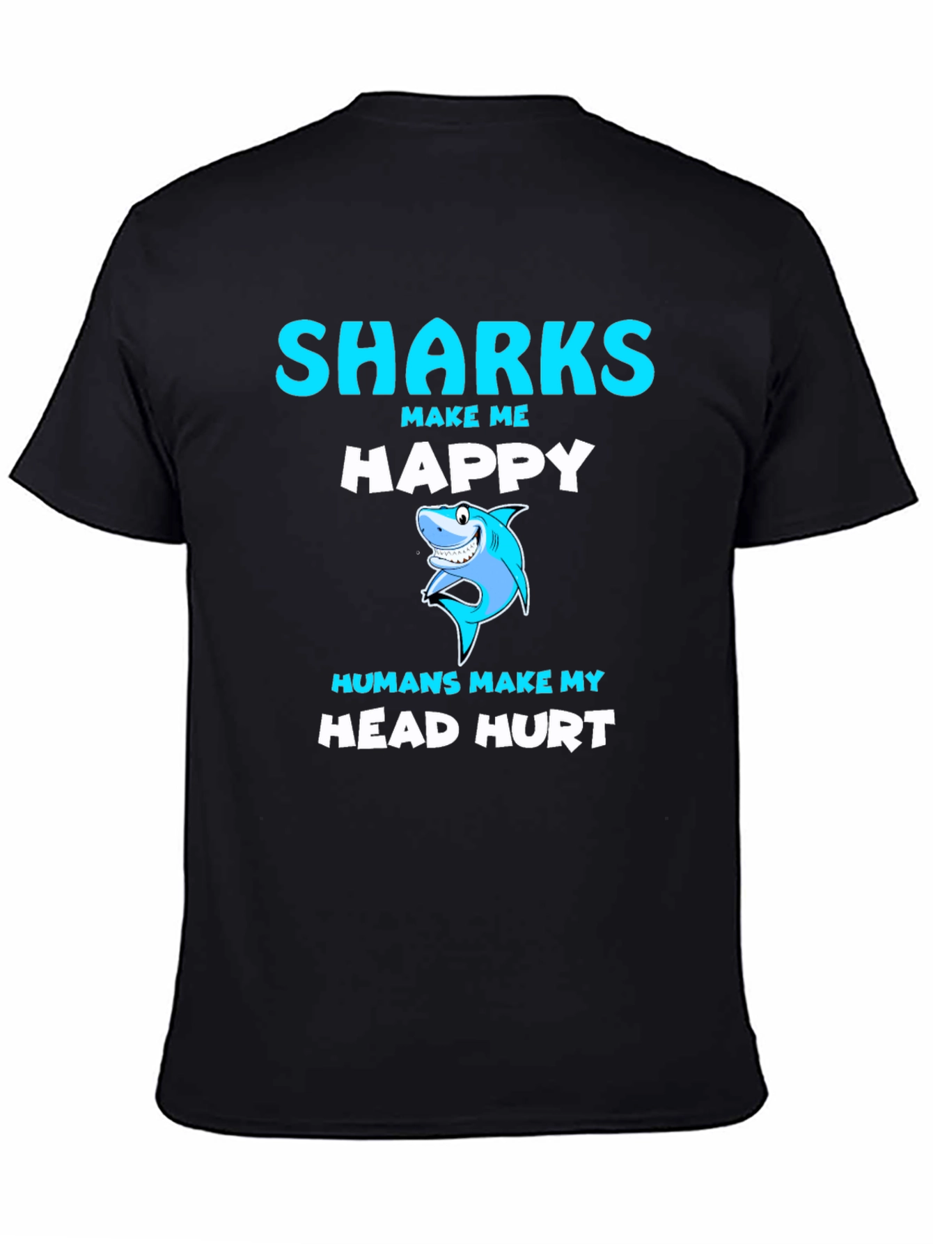 Sharks Make Me Happy Graphic Tee