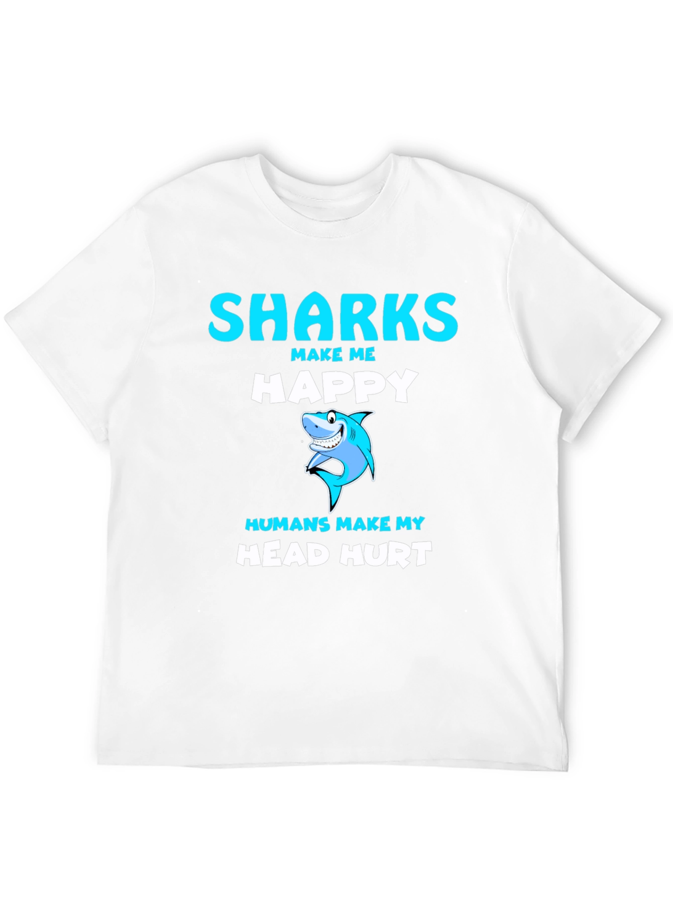 Sharks Make Me Happy Graphic Tee