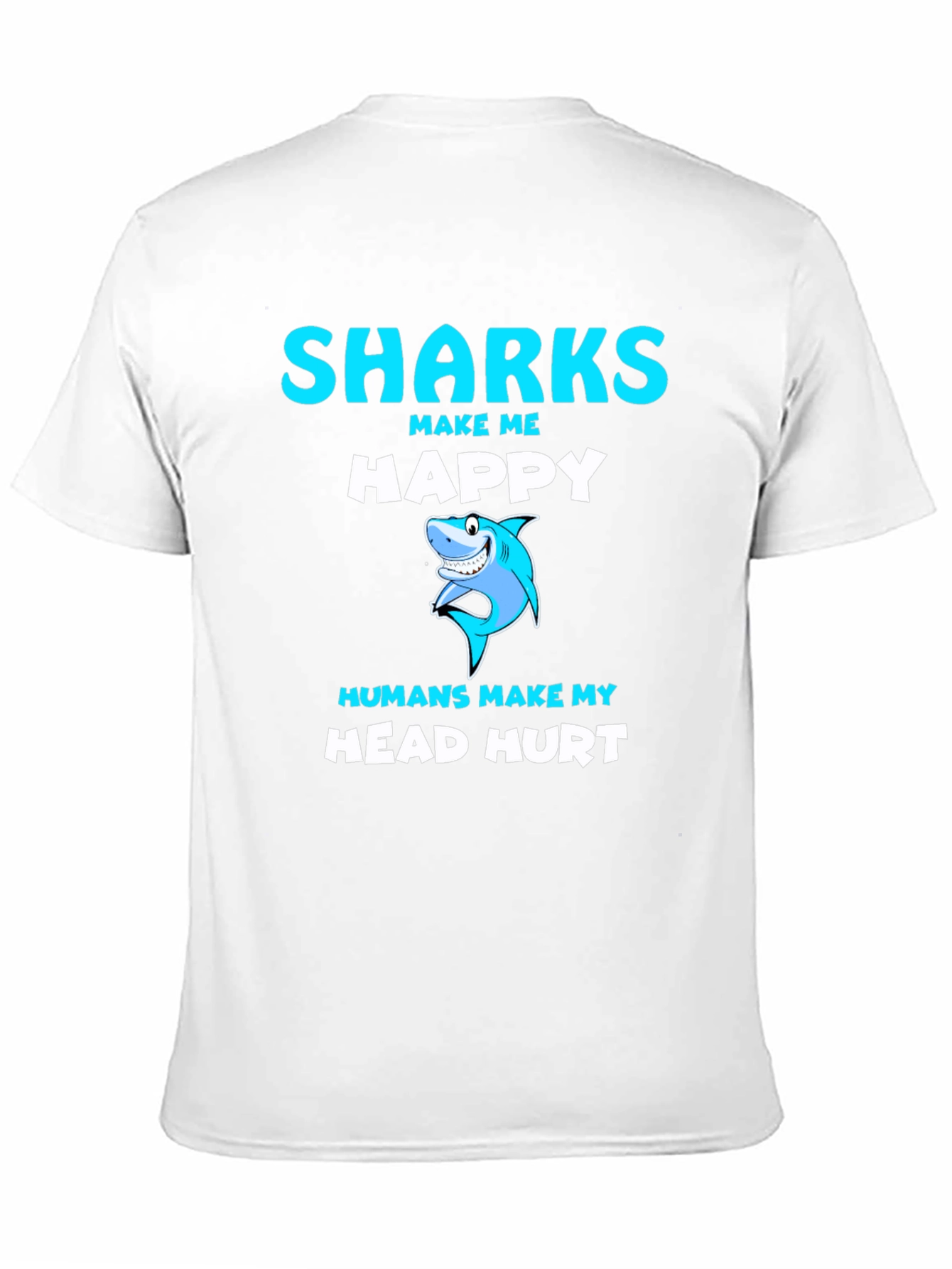 Sharks Make Me Happy Graphic Tee