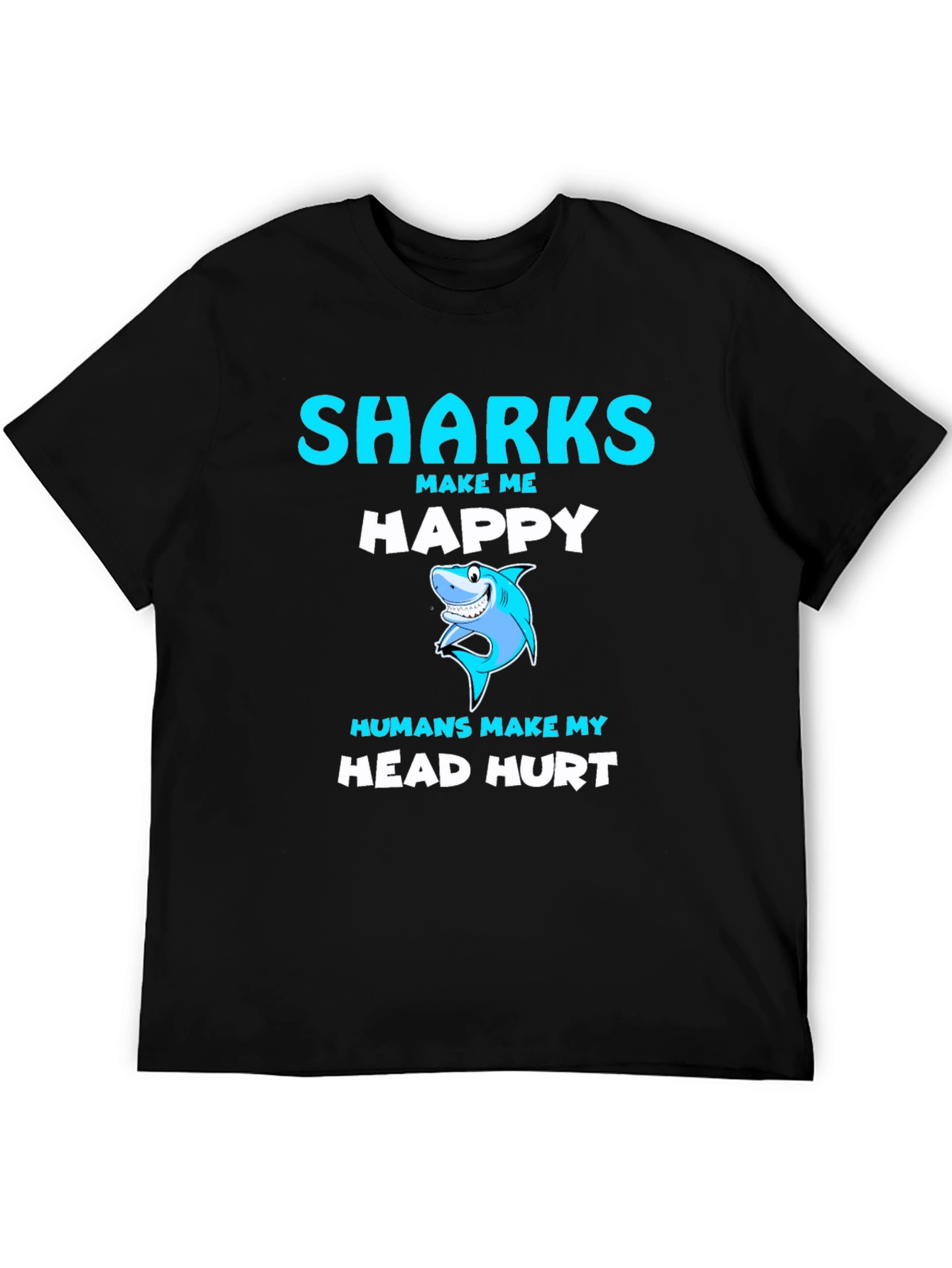 Sharks Make Me Happy Graphic Tee