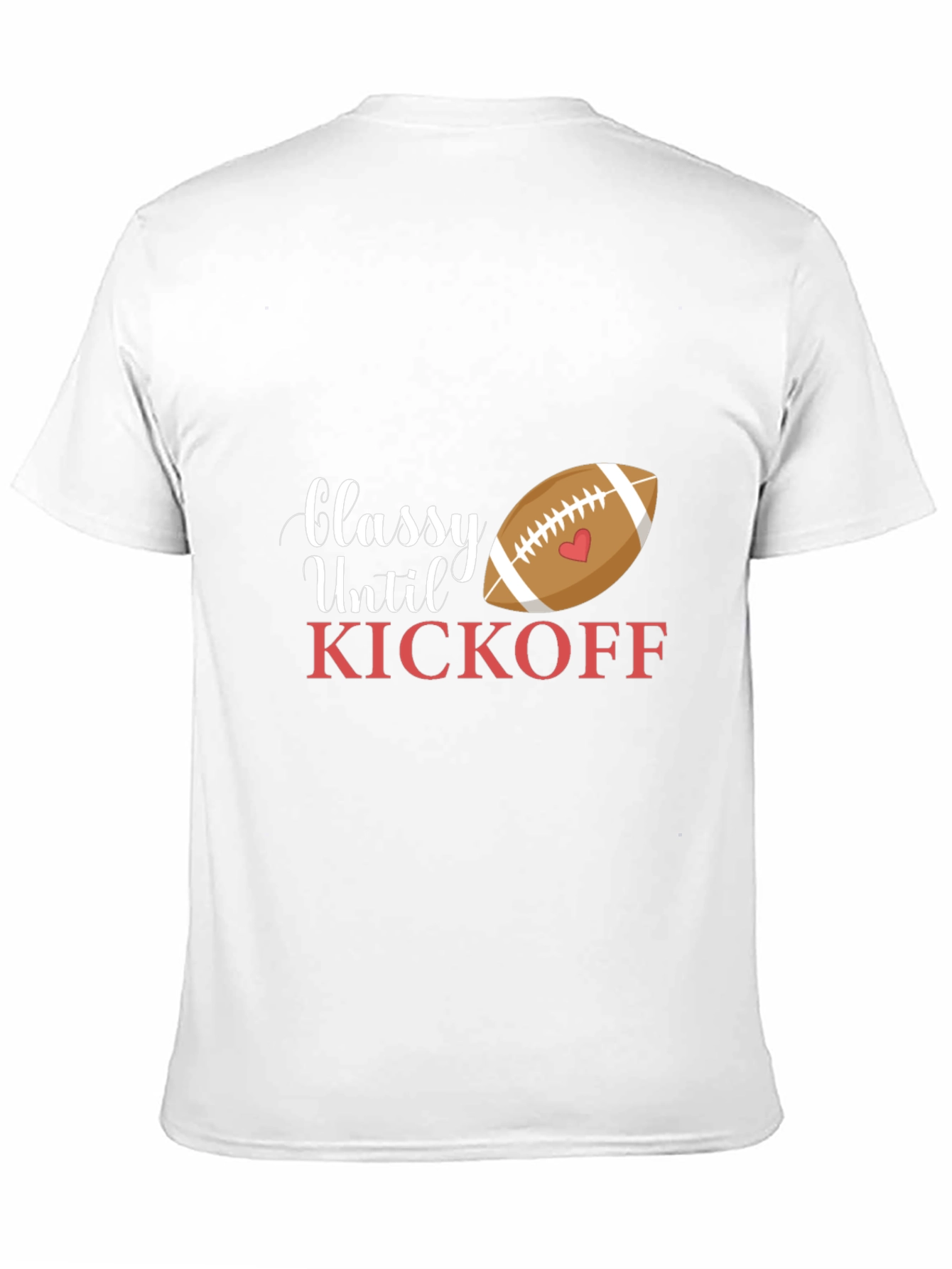 Classy Until Kickoff Black T-Shirt