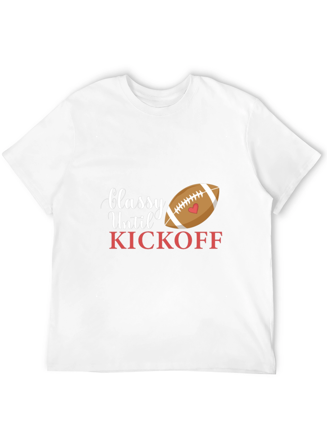 Classy Until Kickoff Black T-Shirt