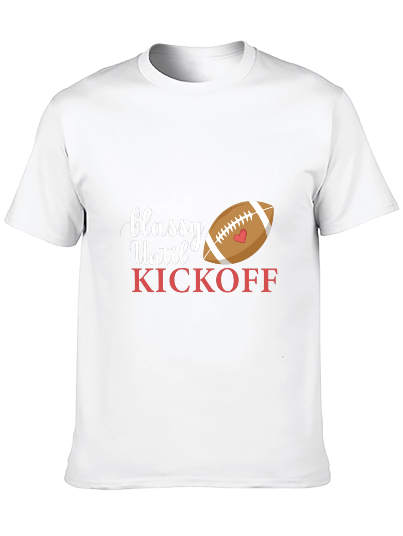 Classy Until Kickoff Black T-Shirt