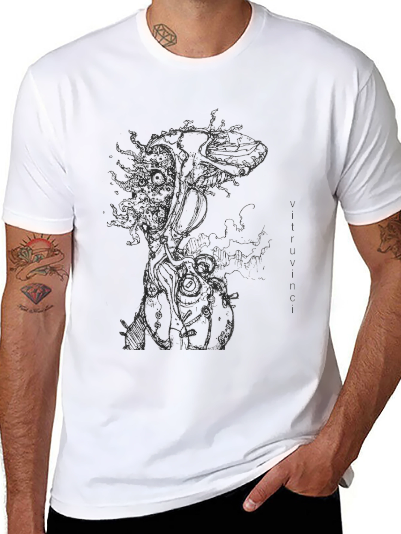 Vitruvinci Graphic Print T-Shirt