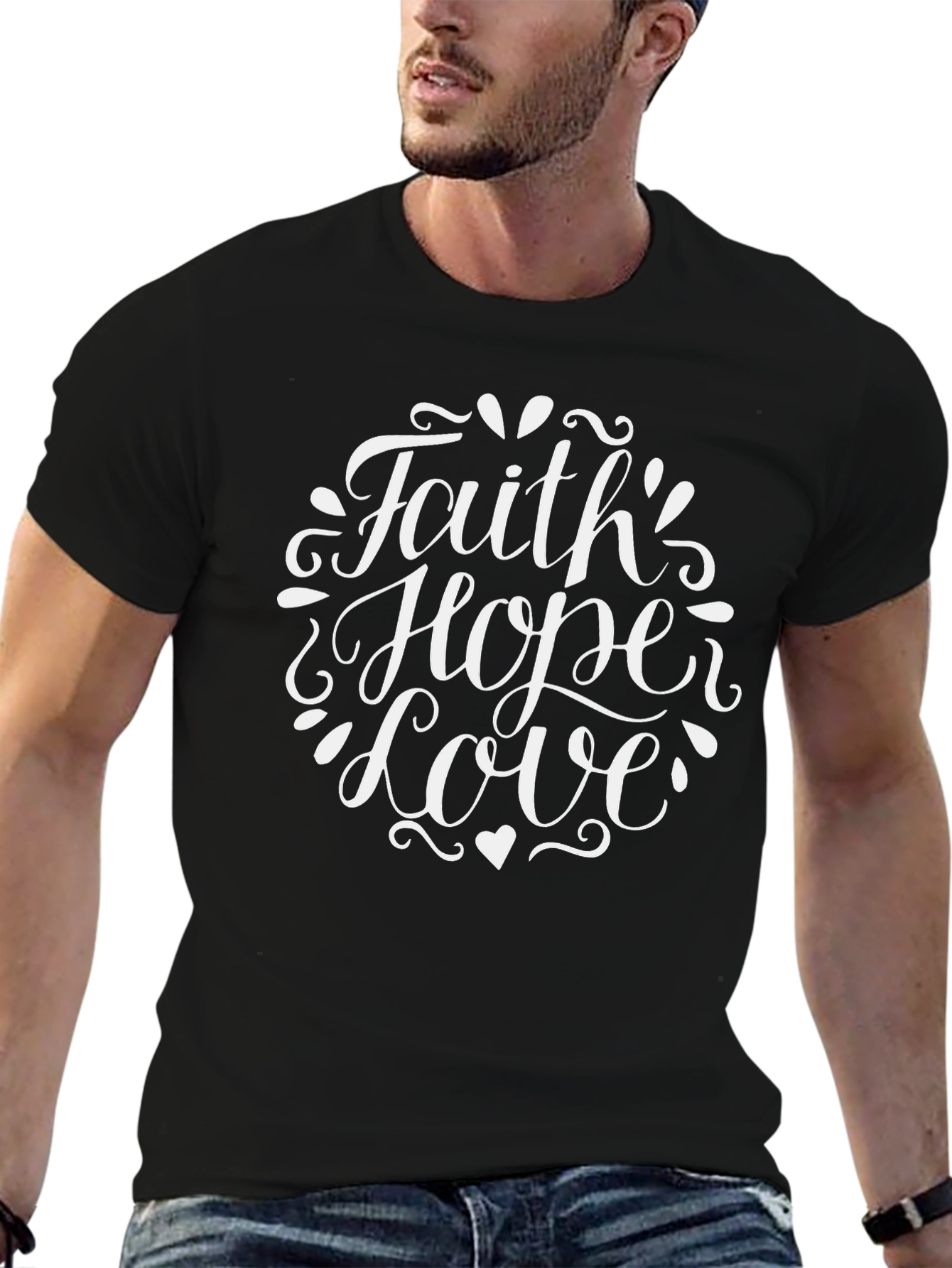 Faith Hope Love Graphic Tee - Unisex T-Shirt
