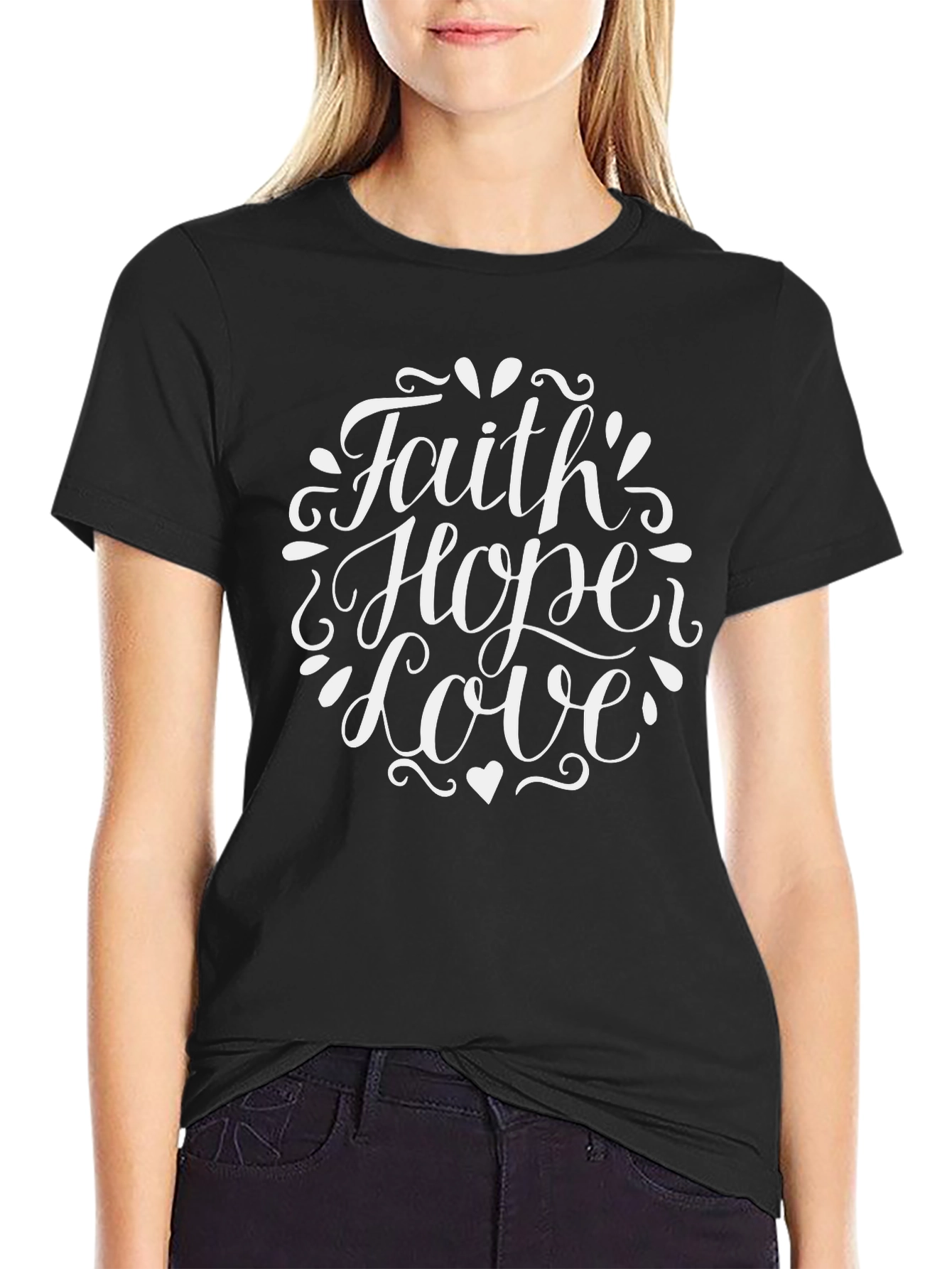 Faith Hope Love Graphic Tee - Unisex T-Shirt