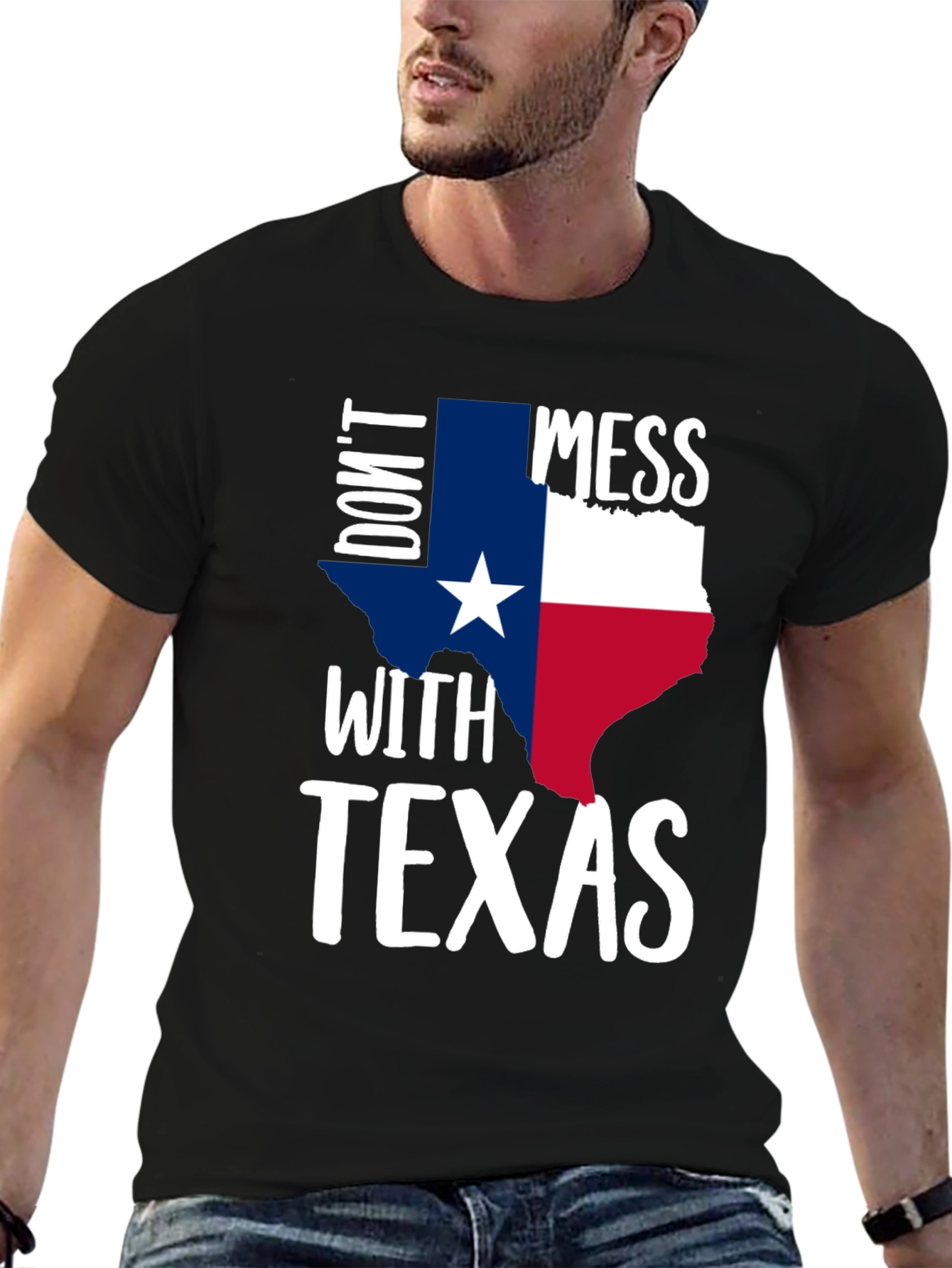 Dont Mess with Texas Graphic Tee - Black