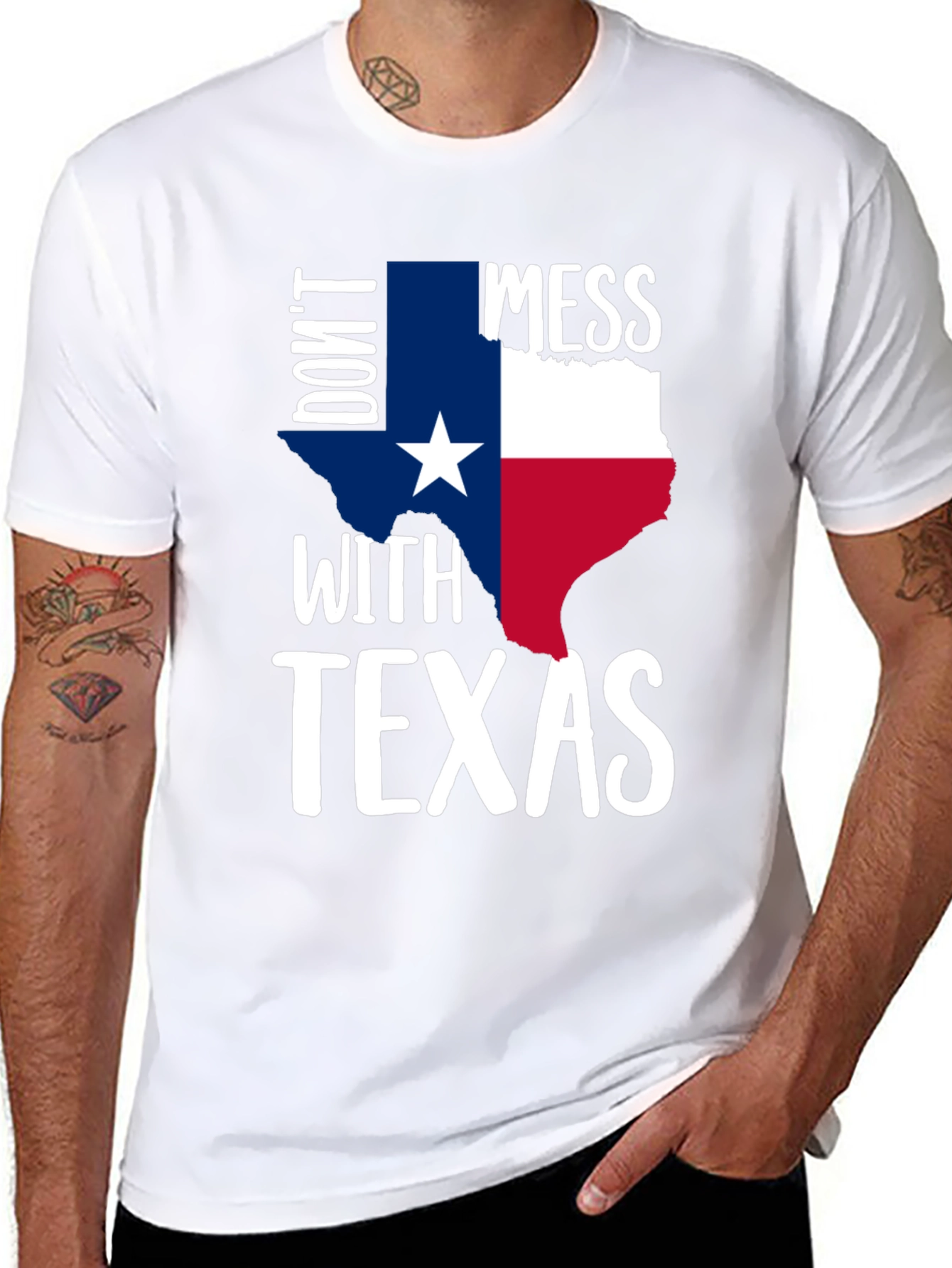 Dont Mess with Texas Graphic Tee - Black