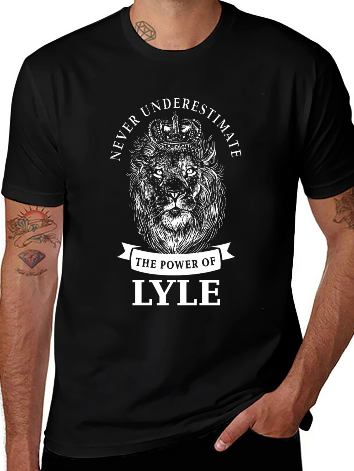 Never Underestimate Lyle Lion Graphic Tee