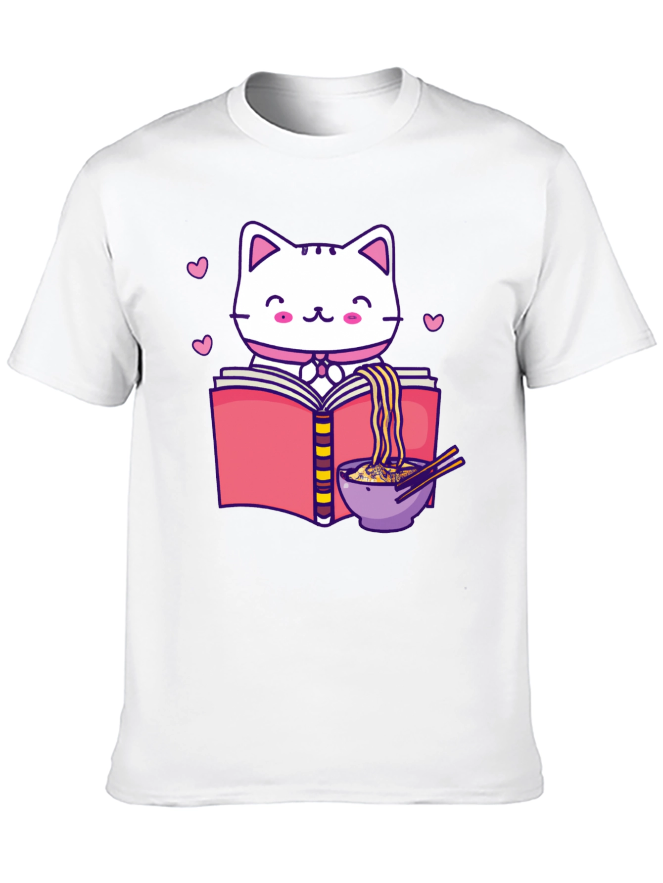 Kawaii Cat Ramen T-Shirt
