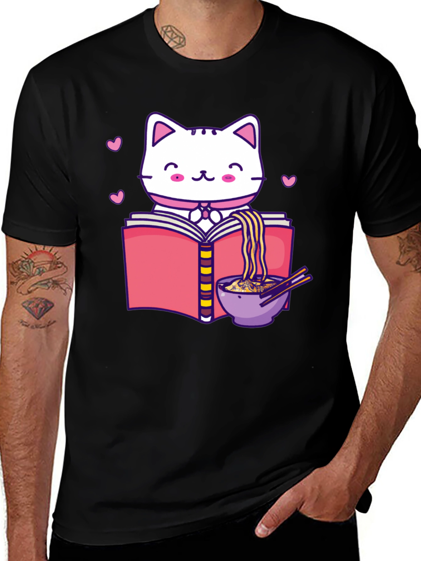 Kawaii Cat Ramen T-Shirt
