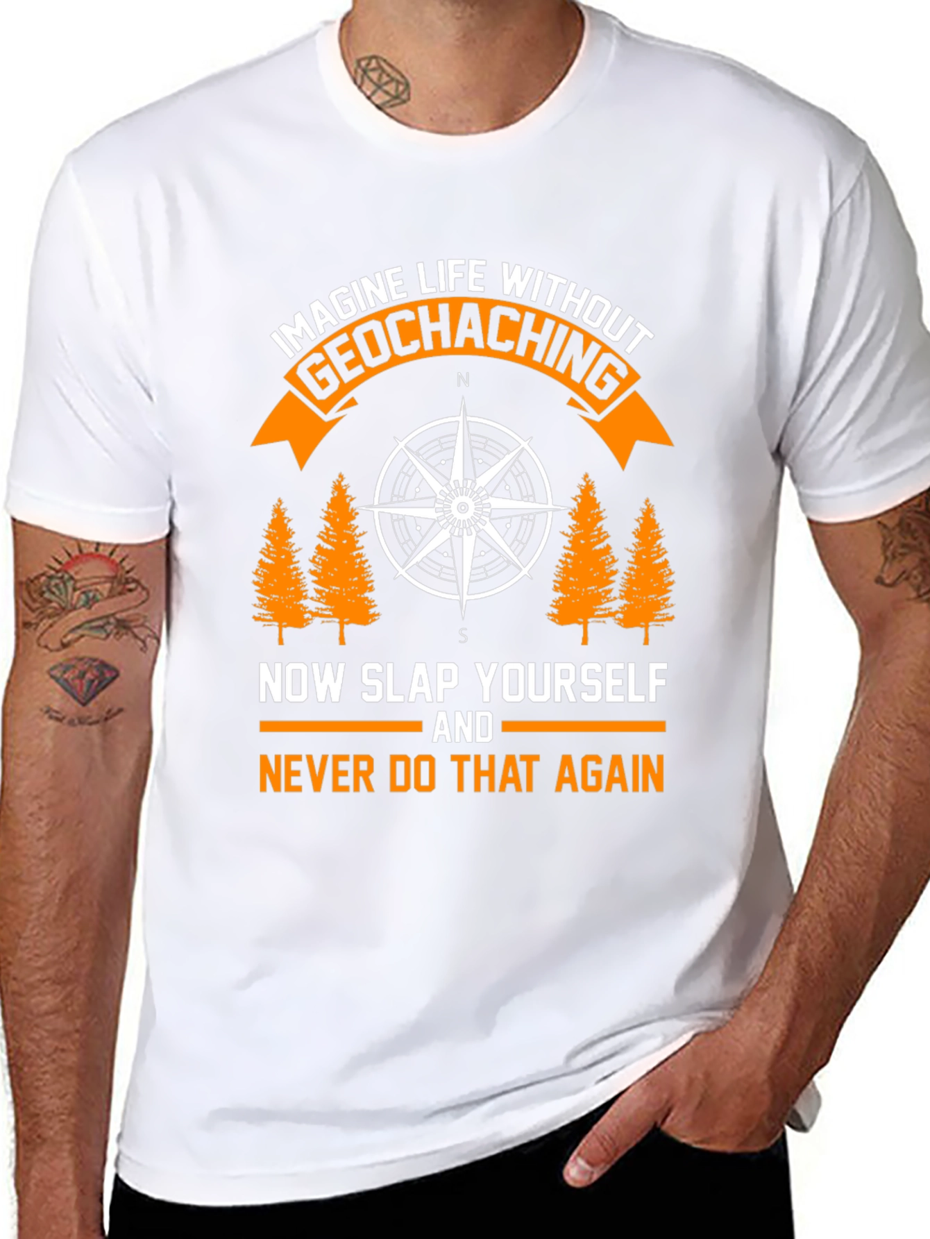 Geocaching Graphic T-Shirt - Never Do That Again