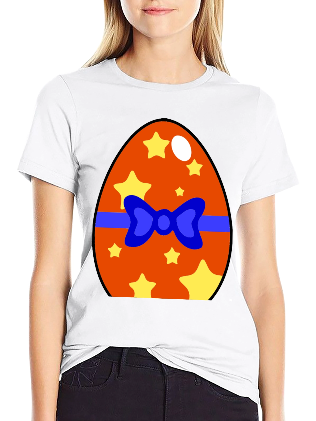 Festive Easter Egg Graphic Tee - Fun Holiday Apparel