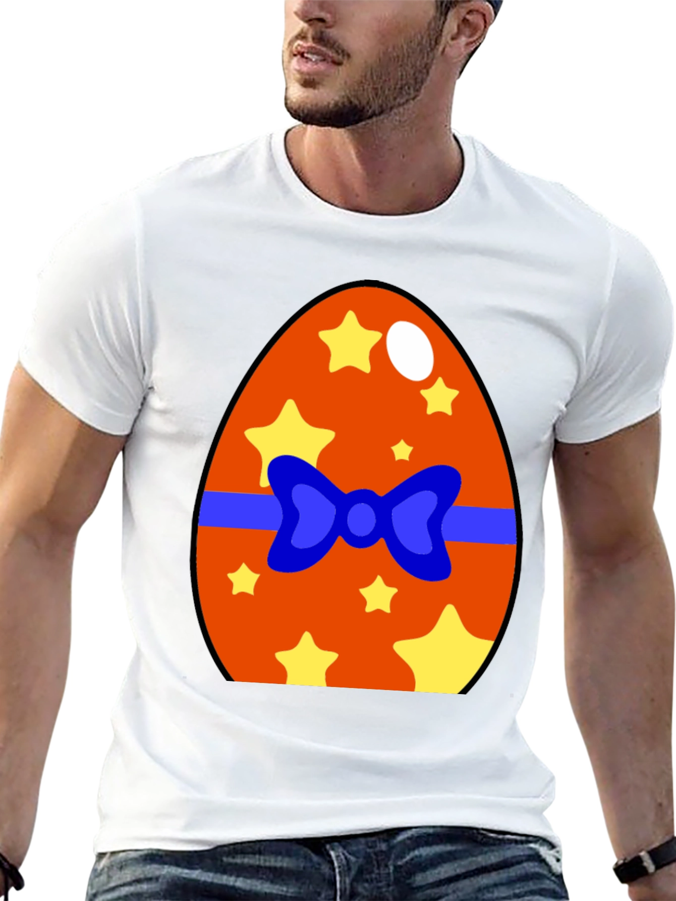 Festive Easter Egg Graphic Tee - Fun Holiday Apparel