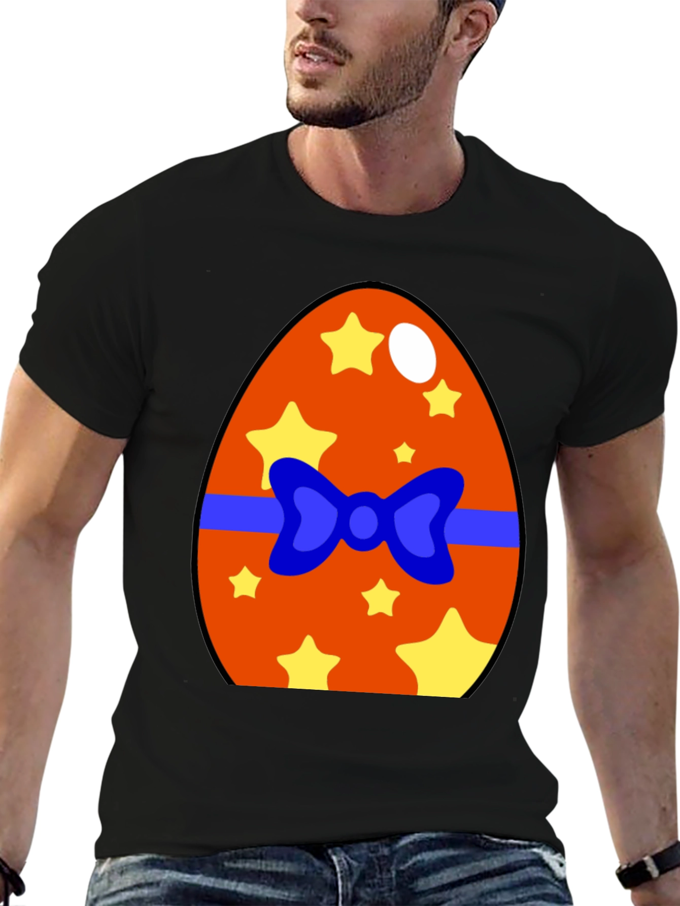 Festive Easter Egg Graphic Tee - Fun Holiday Apparel
