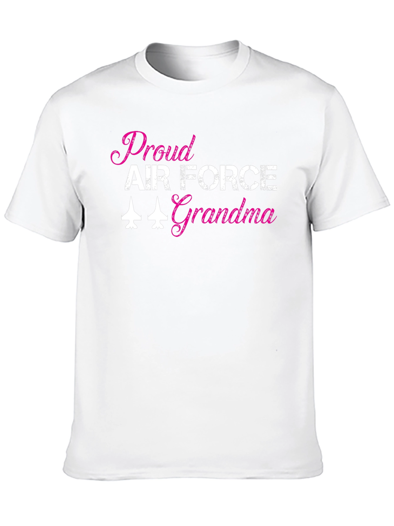 Proud Air Force Grandma Black T-Shirt