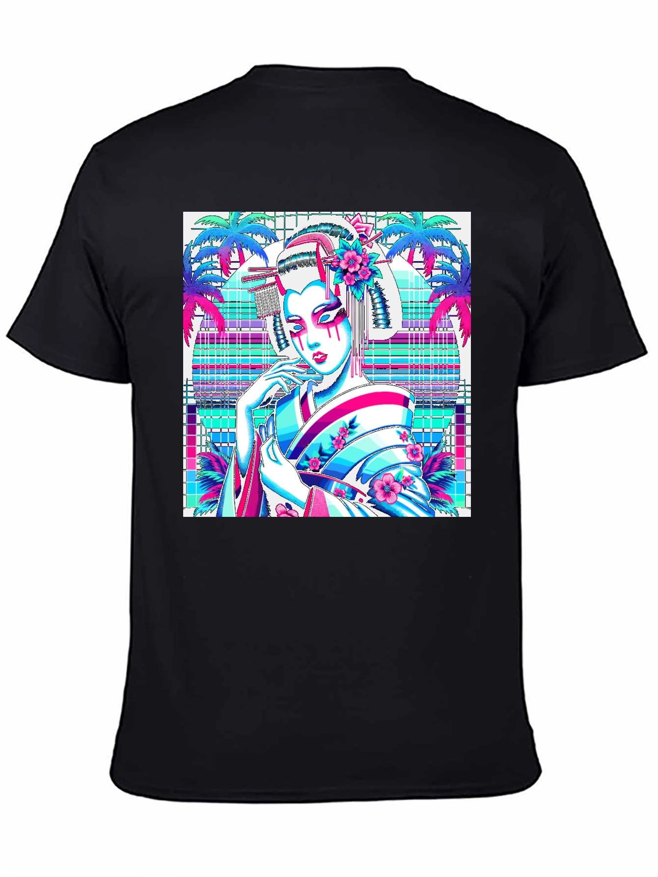 Geisha Graphic Print Tee - Stylish & Unique!