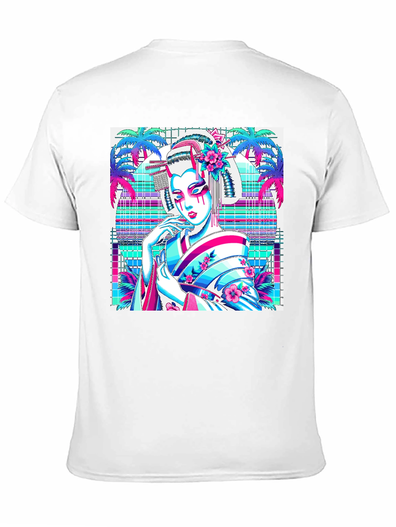 Geisha Graphic Print Tee - Stylish & Unique!