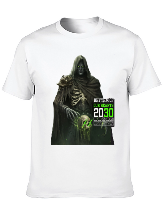 Grim Reaper Graphic Tee - Rhythm of Our Hearts 2030