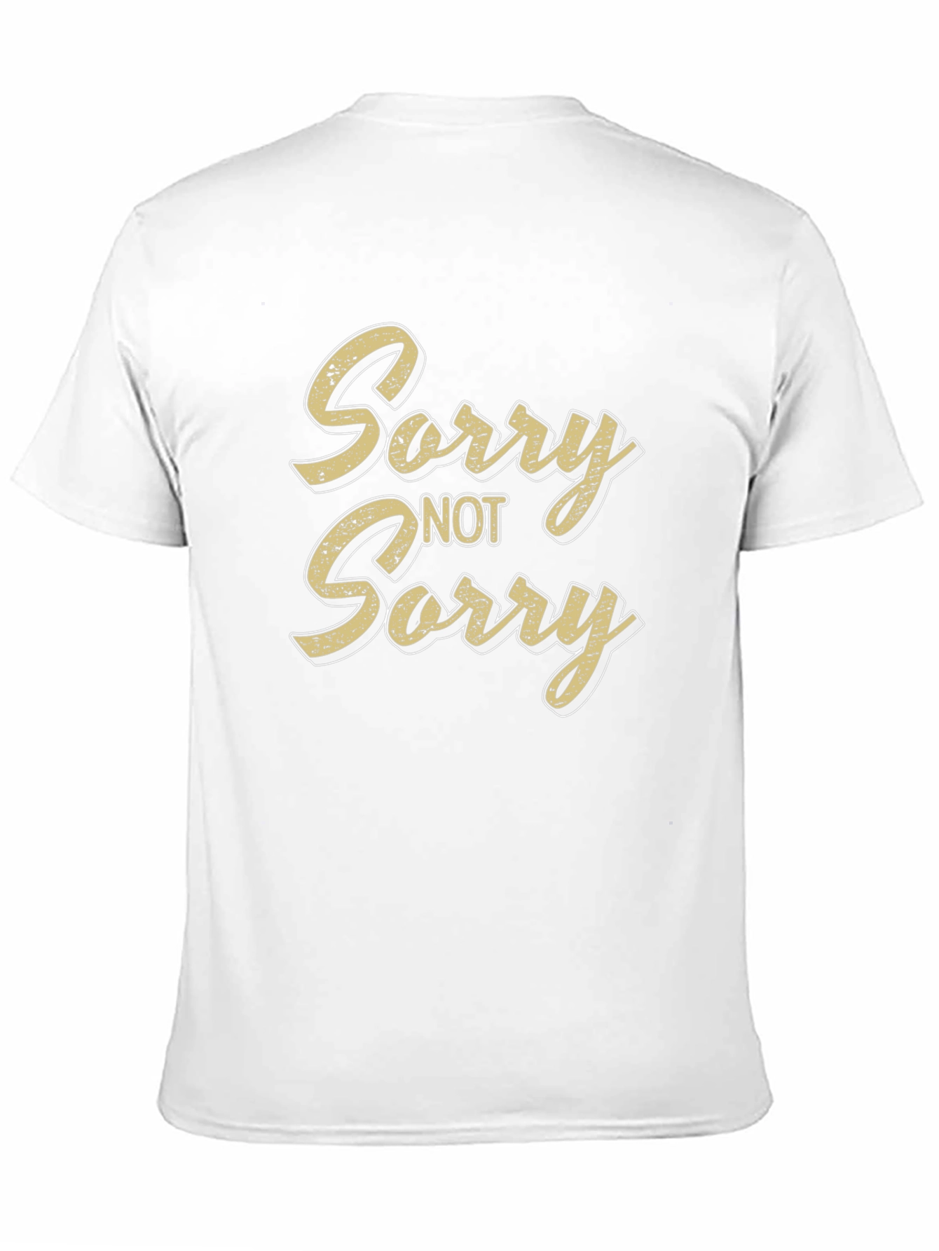 Sorry Not Sorry Black Graphic T-Shirt