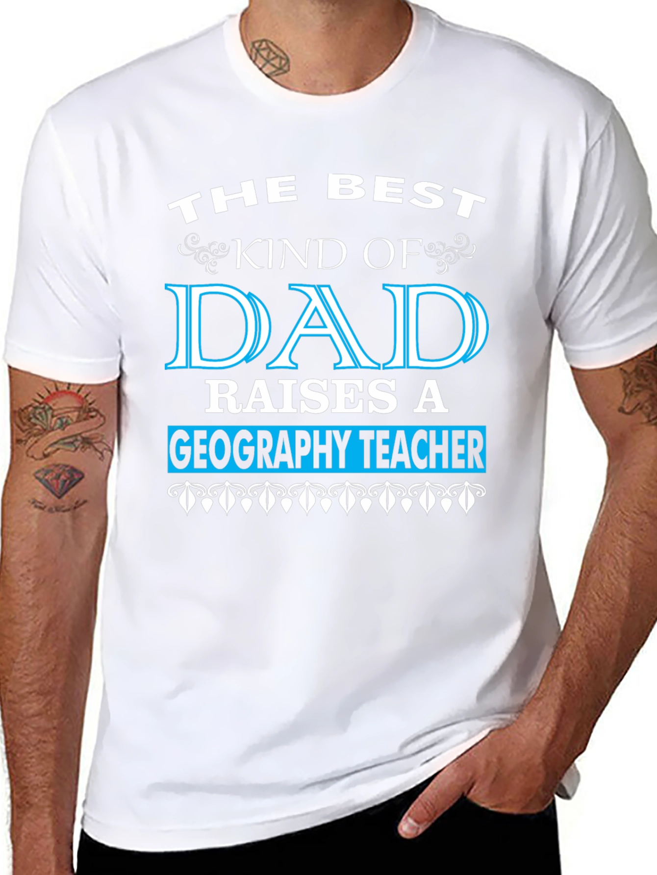 Best Kind of Dad Geography Teacher T-Shirt