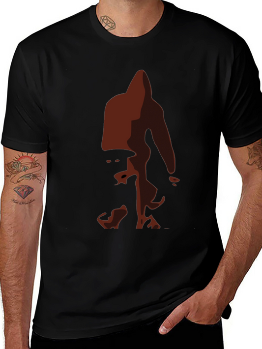 Bigfoot Silhouette Tee - Black Graphic T-Shirt