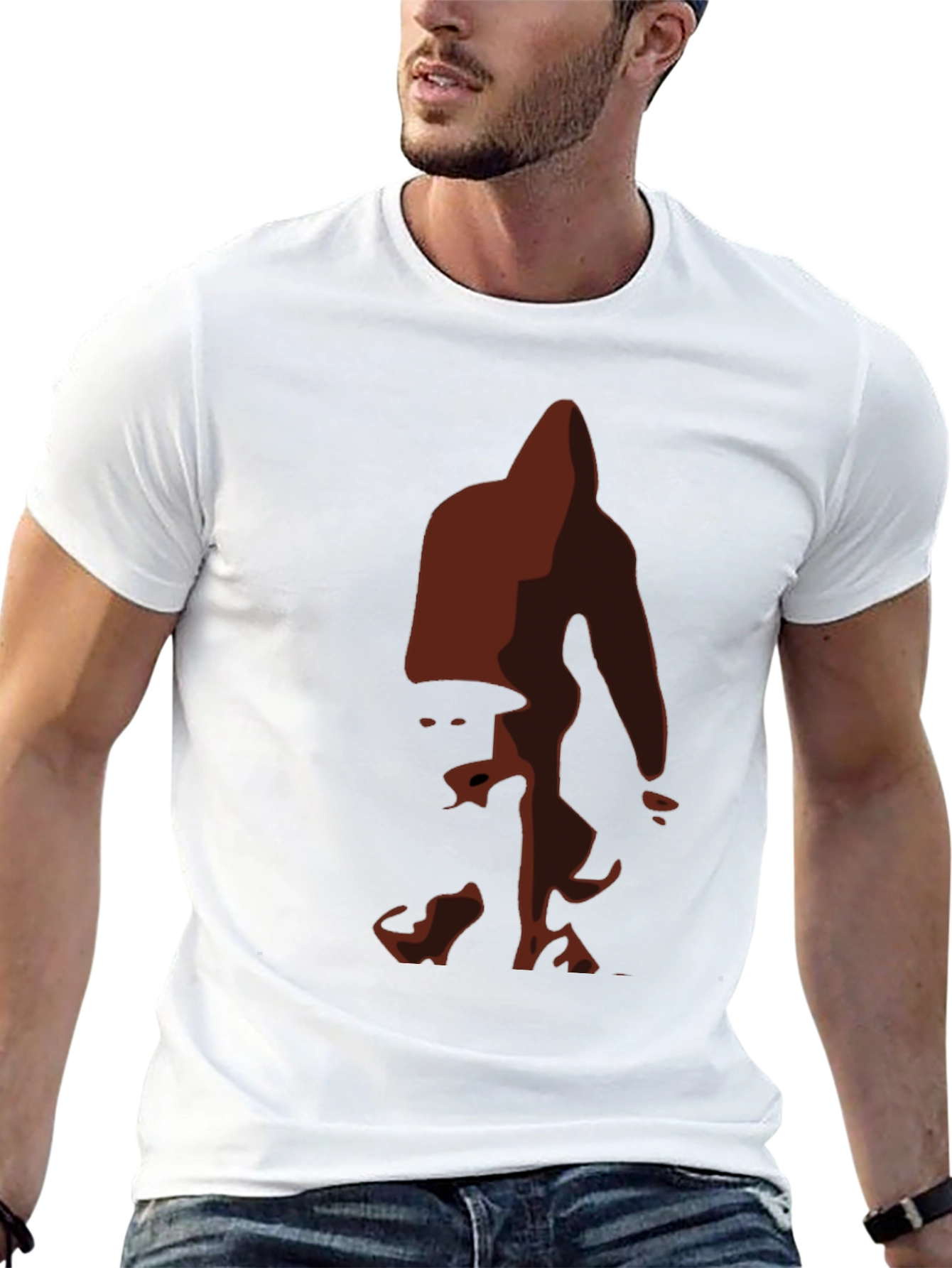 Bigfoot Silhouette Tee - Black Graphic T-Shirt