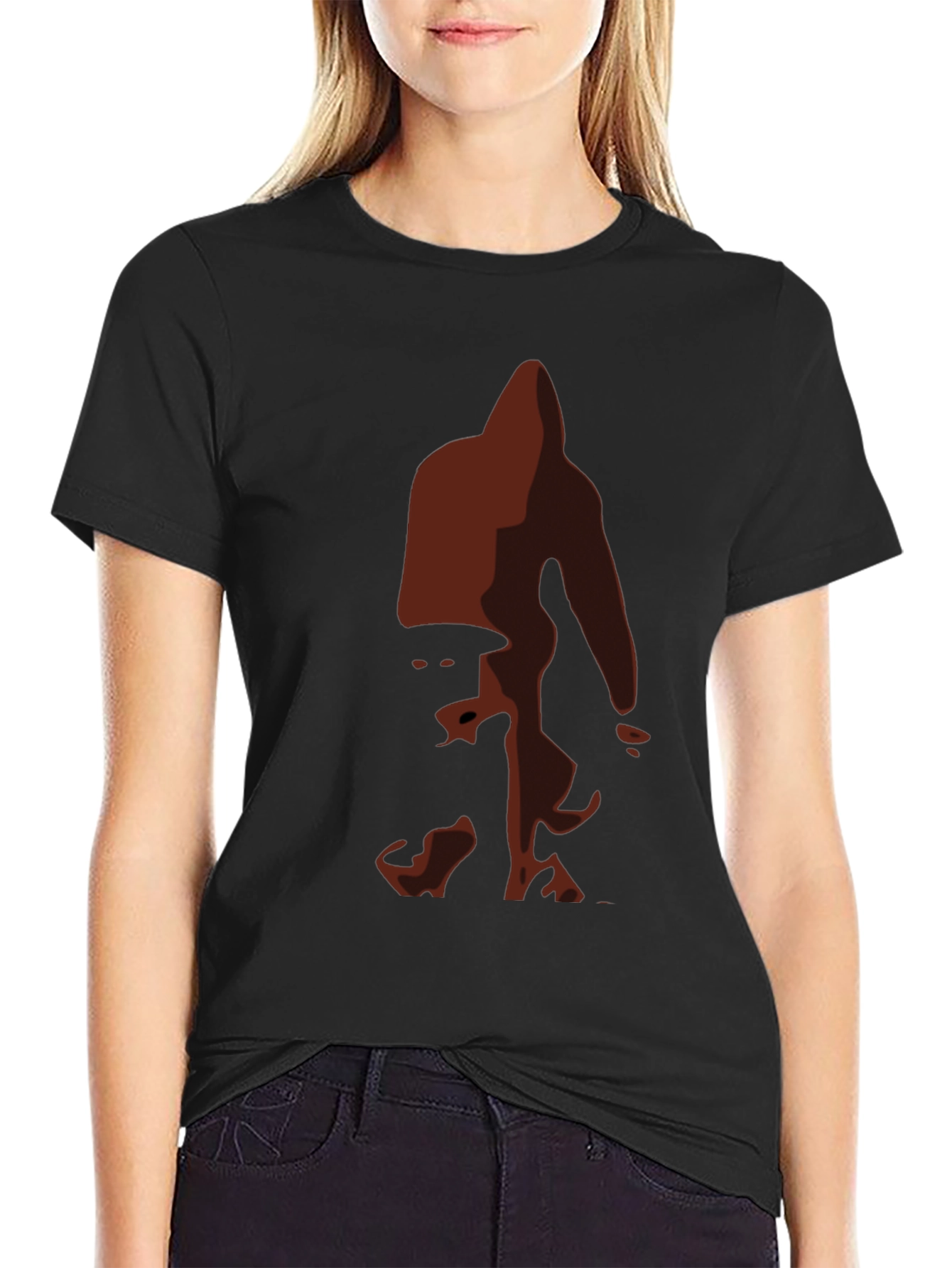 Bigfoot Silhouette Tee - Black Graphic T-Shirt